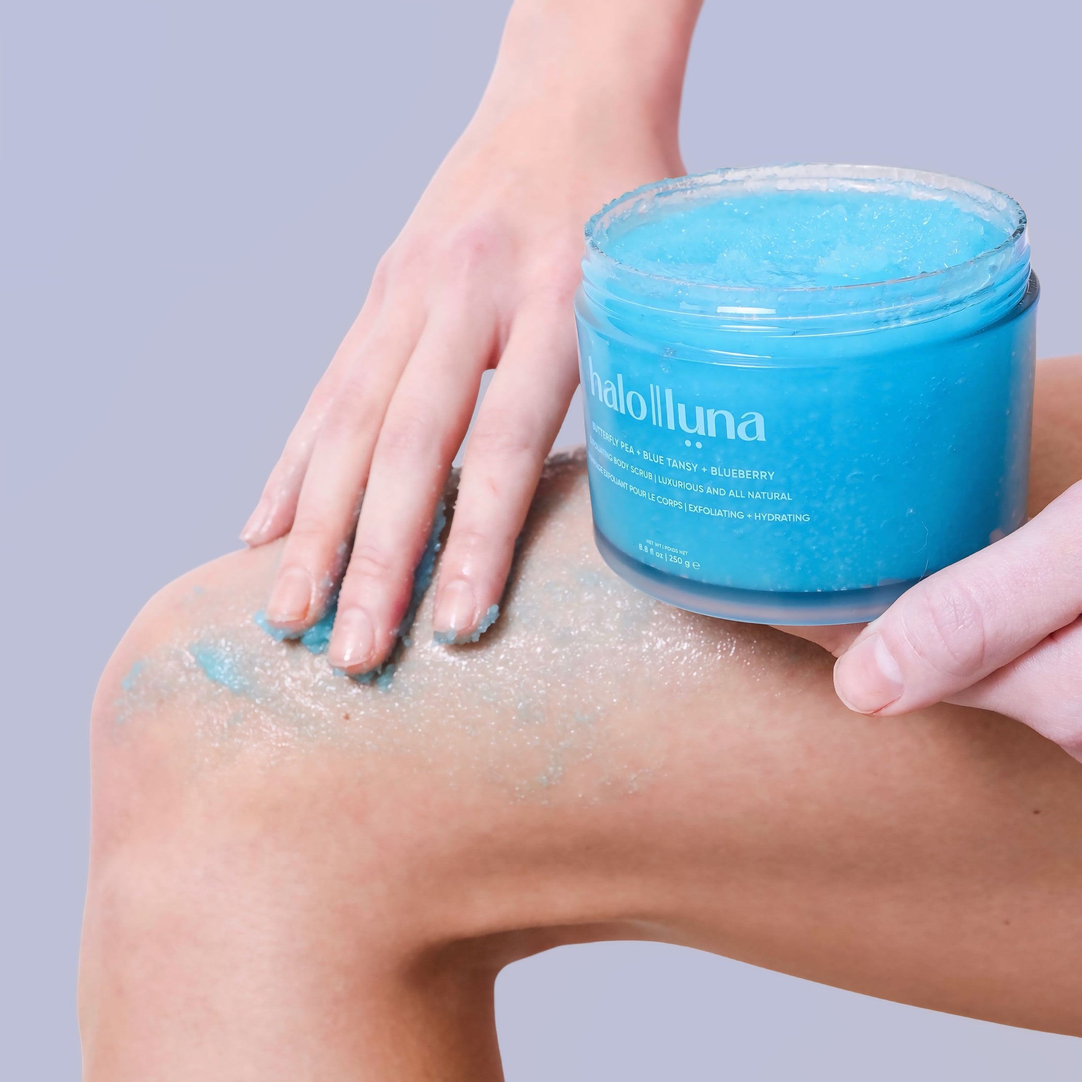 Butterfly Pea + Blue Tansy + Blueberries Exfoliating Body Scrub